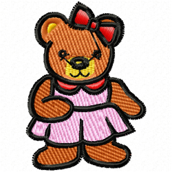 Teddy Embroidery Design 10
